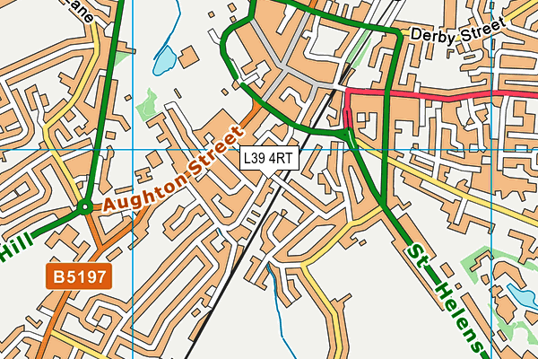 Unite Health & Fitness map (L39 4RT) - OS VectorMap District (Ordnance Survey)