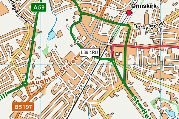 L39 4RU map - OS VectorMap District (Ordnance Survey)