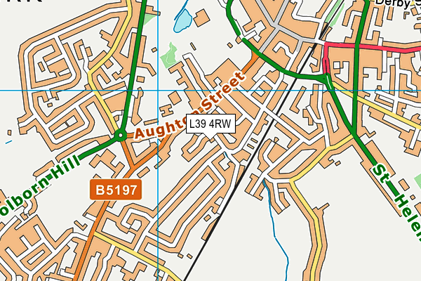 L39 4RW map - OS VectorMap District (Ordnance Survey)