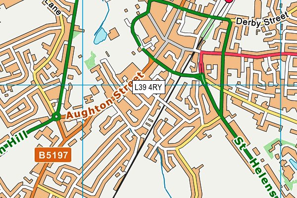 L39 4RY map - OS VectorMap District (Ordnance Survey)