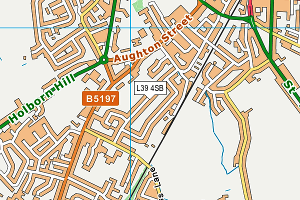 L39 4SB map - OS VectorMap District (Ordnance Survey)