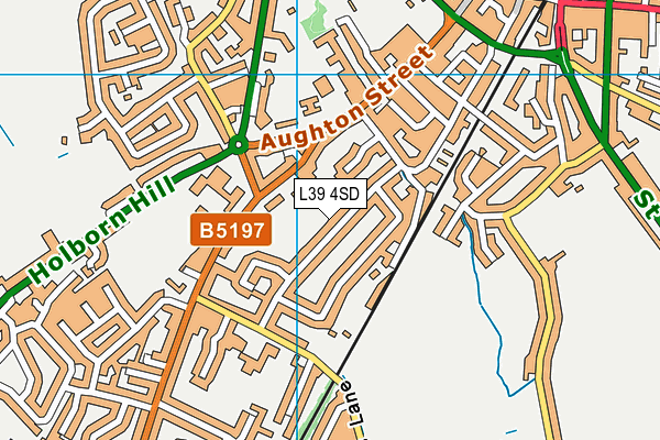 L39 4SD map - OS VectorMap District (Ordnance Survey)