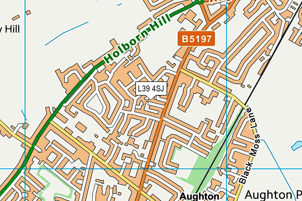 L39 4SJ map - OS VectorMap District (Ordnance Survey)