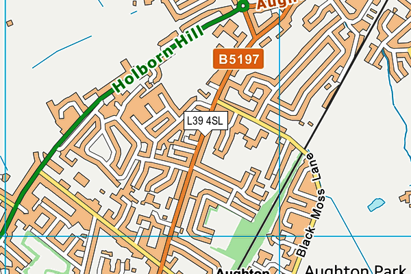 L39 4SL map - OS VectorMap District (Ordnance Survey)