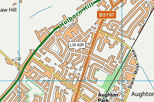 L39 4SR map - OS VectorMap District (Ordnance Survey)