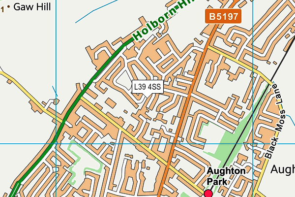 L39 4SS map - OS VectorMap District (Ordnance Survey)