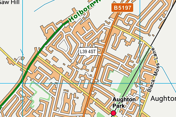 L39 4ST map - OS VectorMap District (Ordnance Survey)
