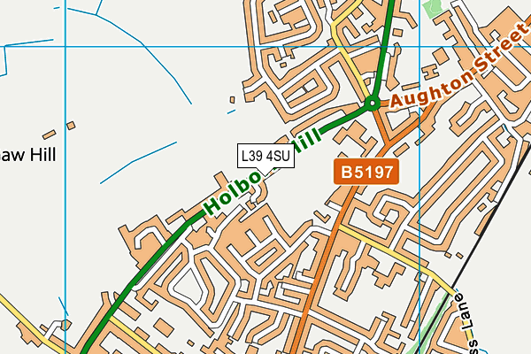 L39 4SU map - OS VectorMap District (Ordnance Survey)
