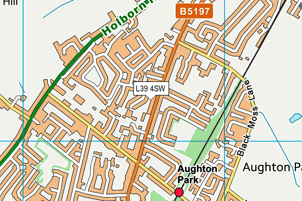 L39 4SW map - OS VectorMap District (Ordnance Survey)