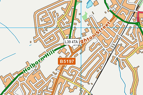 L39 4TA map - OS VectorMap District (Ordnance Survey)