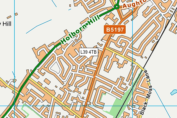 L39 4TB map - OS VectorMap District (Ordnance Survey)