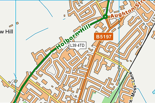 L39 4TD map - OS VectorMap District (Ordnance Survey)