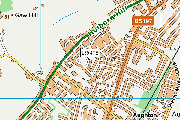 L39 4TE map - OS VectorMap District (Ordnance Survey)