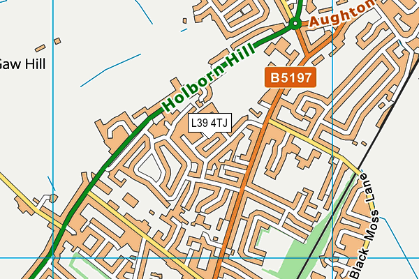 L39 4TJ map - OS VectorMap District (Ordnance Survey)