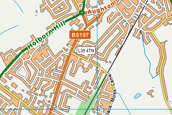 L39 4TN map - OS VectorMap District (Ordnance Survey)