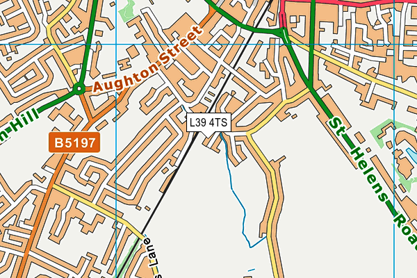 L39 4TS map - OS VectorMap District (Ordnance Survey)