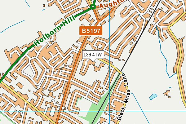 Pontville School map (L39 4TW) - OS VectorMap District (Ordnance Survey)