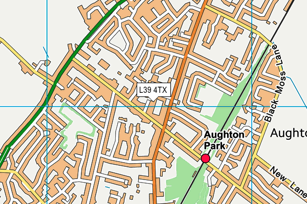 L39 4TX map - OS VectorMap District (Ordnance Survey)