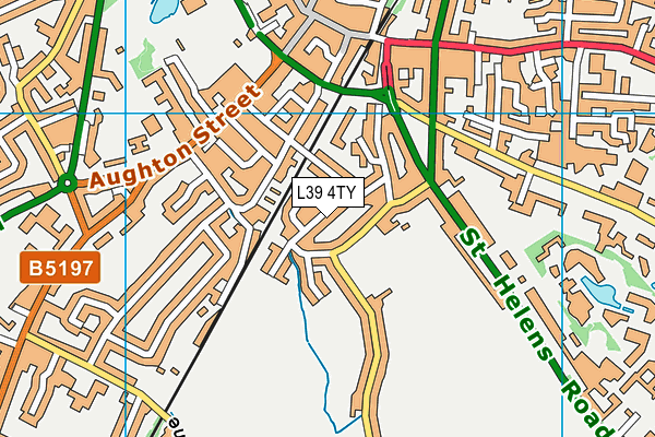 L39 4TY map - OS VectorMap District (Ordnance Survey)
