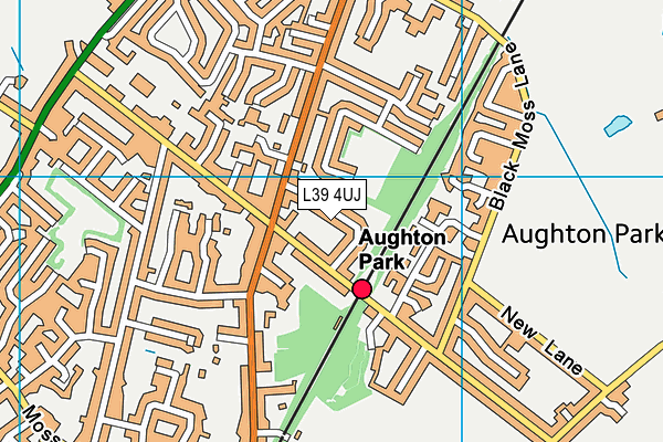 L39 4UJ map - OS VectorMap District (Ordnance Survey)