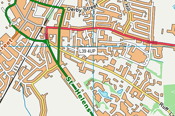 L39 4UP map - OS VectorMap District (Ordnance Survey)