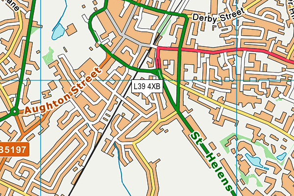 L39 4XB map - OS VectorMap District (Ordnance Survey)