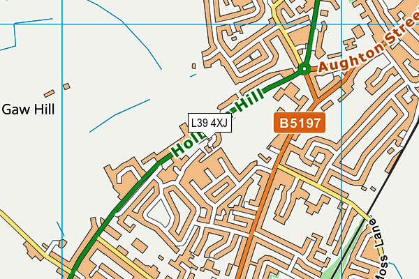 L39 4XJ map - OS VectorMap District (Ordnance Survey)