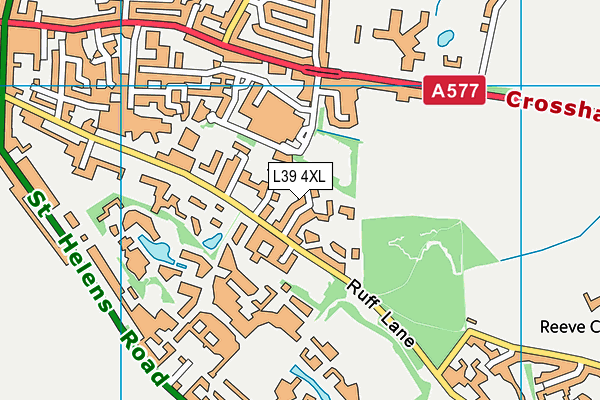 L39 4XL map - OS VectorMap District (Ordnance Survey)