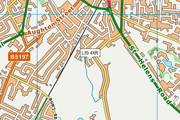 L39 4XR map - OS VectorMap District (Ordnance Survey)