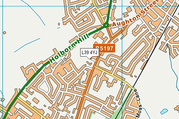 L39 4YJ map - OS VectorMap District (Ordnance Survey)