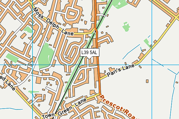 L39 5AL map - OS VectorMap District (Ordnance Survey)