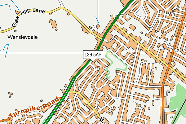 L39 5AP map - OS VectorMap District (Ordnance Survey)