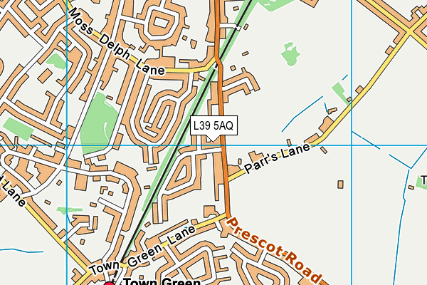 L39 5AQ map - OS VectorMap District (Ordnance Survey)