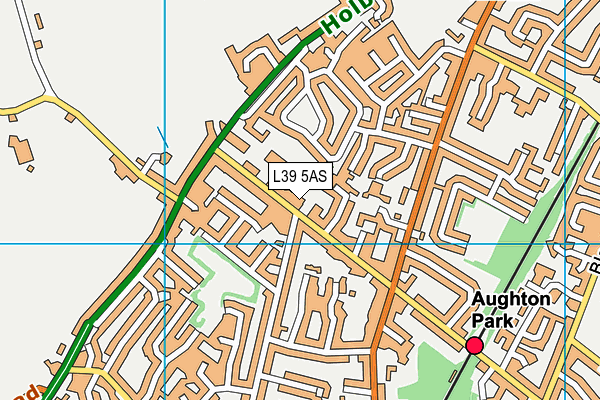 L39 5AS map - OS VectorMap District (Ordnance Survey)