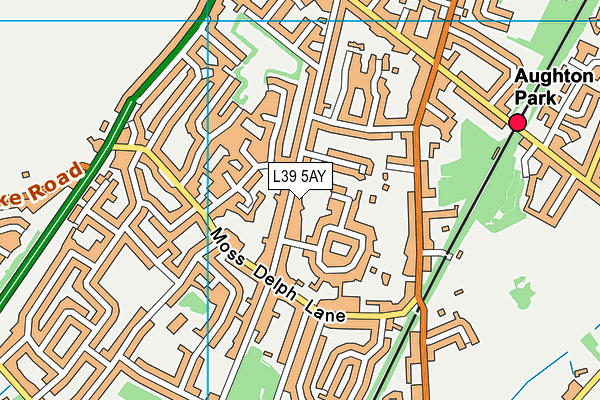 L39 5AY map - OS VectorMap District (Ordnance Survey)