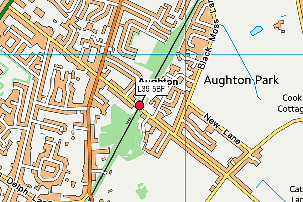 L39 5BF map - OS VectorMap District (Ordnance Survey)