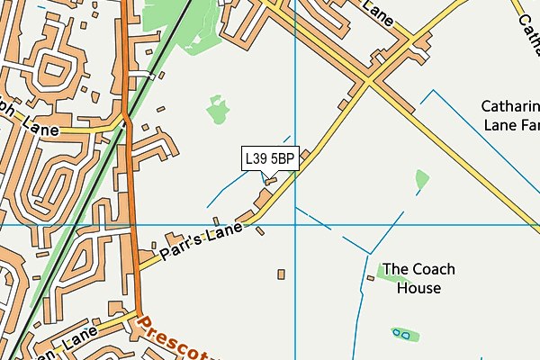L39 5BP map - OS VectorMap District (Ordnance Survey)