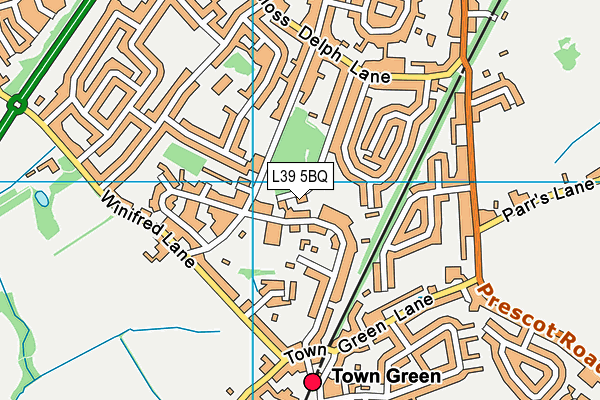 L39 5BQ map - OS VectorMap District (Ordnance Survey)