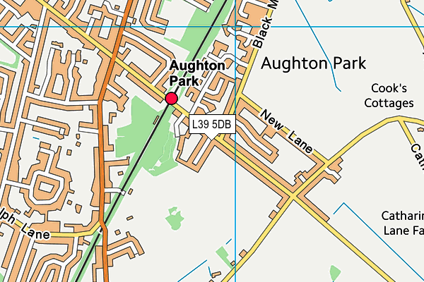 L39 5DB map - OS VectorMap District (Ordnance Survey)