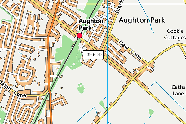 L39 5DD map - OS VectorMap District (Ordnance Survey)