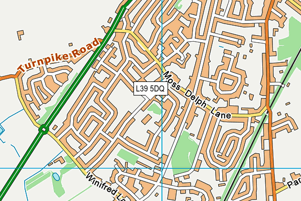 L39 5DQ map - OS VectorMap District (Ordnance Survey)