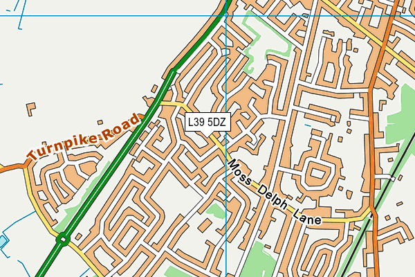 L39 5DZ map - OS VectorMap District (Ordnance Survey)