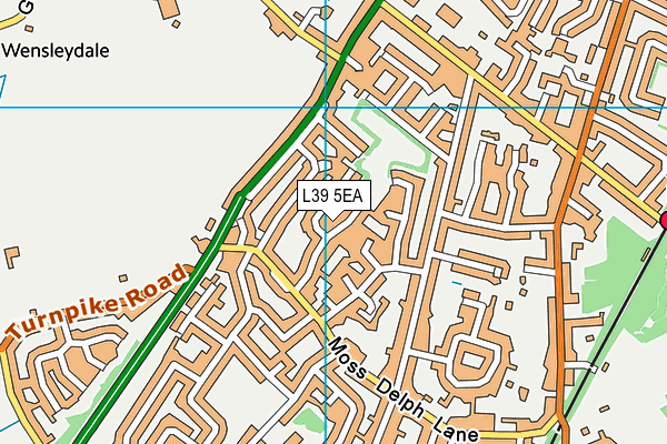 L39 5EA map - OS VectorMap District (Ordnance Survey)