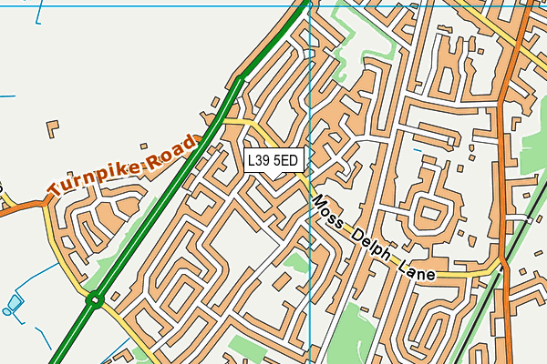 L39 5ED map - OS VectorMap District (Ordnance Survey)