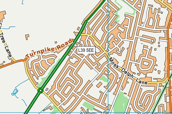 L39 5EE map - OS VectorMap District (Ordnance Survey)
