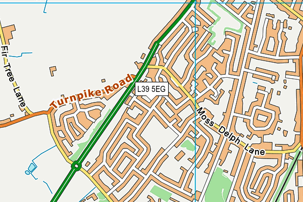 L39 5EG map - OS VectorMap District (Ordnance Survey)