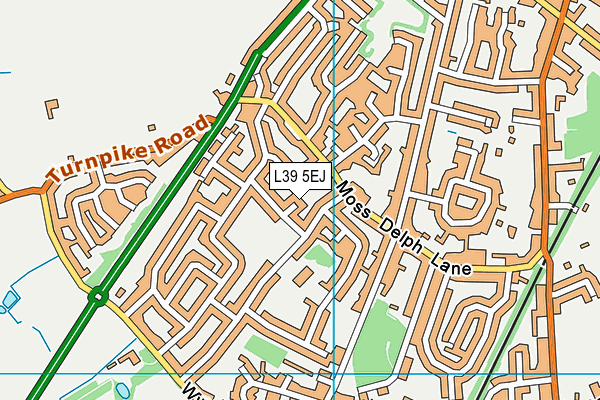 L39 5EJ map - OS VectorMap District (Ordnance Survey)