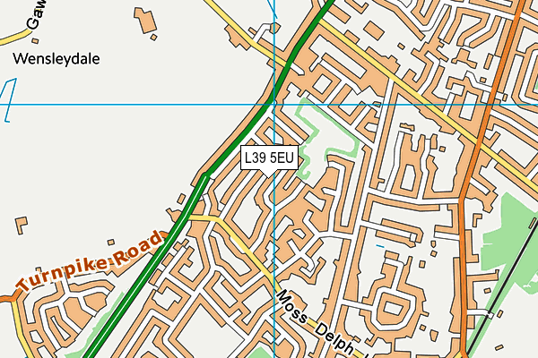 L39 5EU map - OS VectorMap District (Ordnance Survey)