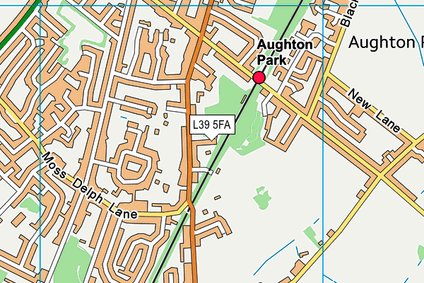 L39 5FA map - OS VectorMap District (Ordnance Survey)