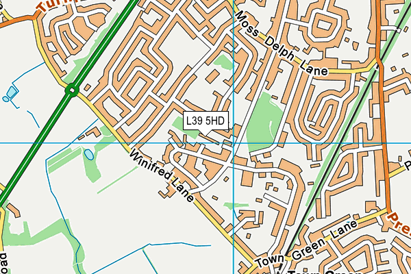 L39 5HD map - OS VectorMap District (Ordnance Survey)